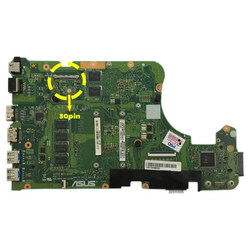مادربرد لپ تاپ ایسوس X555LD CPU-I7-4_Rev 3.1 EDP-30Pin 4GB-2GB گرافیک دار
