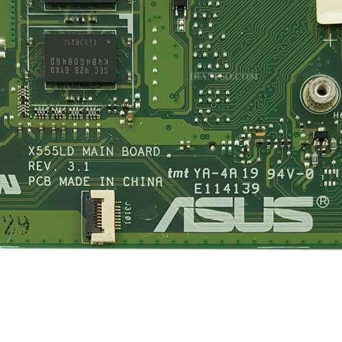 مادربرد لپ تاپ ایسوس X555LD CPU-I7-4_Rev 3.1 EDP-30Pin 4GB-2GB گرافیک دار