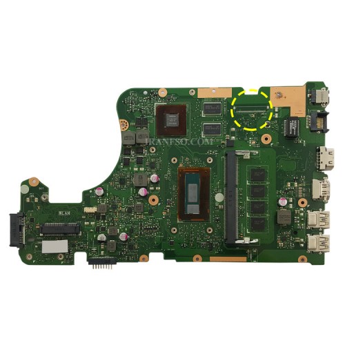 مادربرد لپ تاپ ایسوس X555LD CPU-I7-5_Rev 3.3_30Pin_Ram-4GB_VGA-2GB گرافیک دار