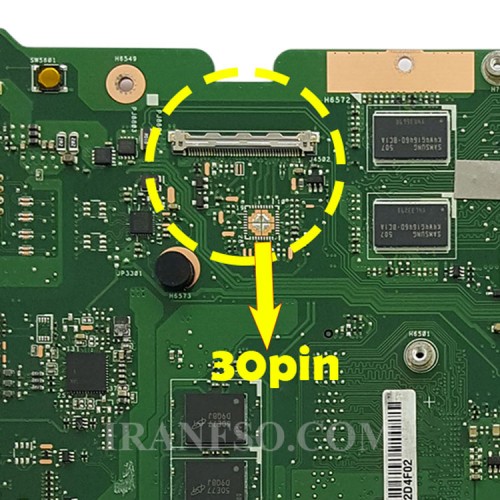 مادربرد لپ تاپ ایسوس X555LD CPU-I7-5_Rev 3.3_30Pin_Ram-4GB_VGA-2GB گرافیک دار