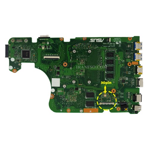 مادربرد لپ تاپ ایسوس X555LD-A555-K555-X554L_CPU-I7-5_Rev 3.6_LED-30Pin_4GB-2GB گرافیک دار