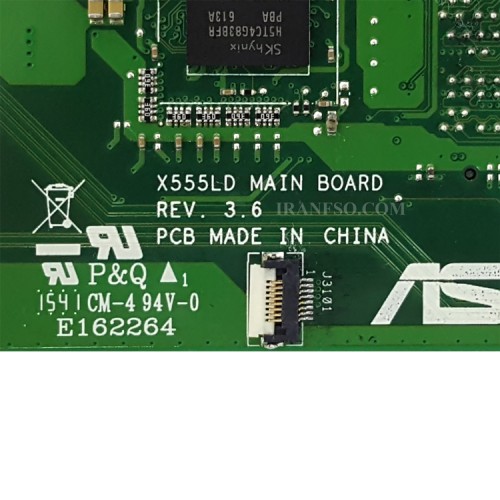 مادربرد لپ تاپ ایسوس X555LD-A555-K555-X554L_CPU-I7-5_Rev 3.6_LED-30Pin_4GB-2GB گرافیک دار