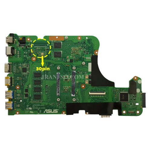 مادربرد لپ تاپ ایسوس X555LD CPU-I5-4_Rev 3.1_30Pin_Ram-4GB_VGA-2GB گرافیک دار
