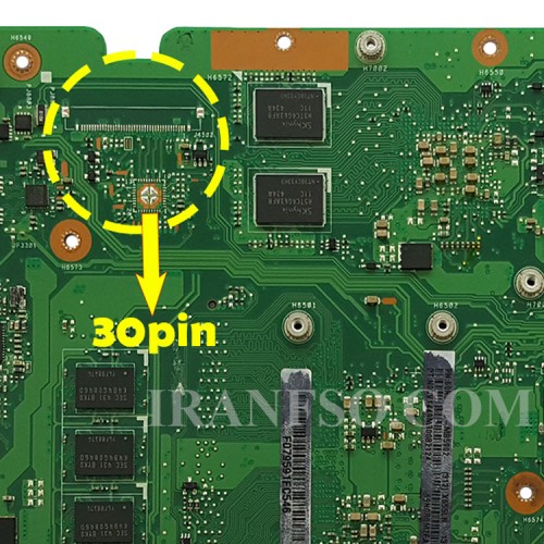 مادربرد لپ تاپ ایسوس X555LD CPU-I5-4_Rev 3.1_30Pin_Ram-4GB_VGA-2GB گرافیک دار