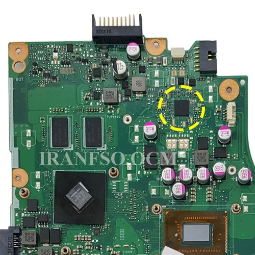 مادربرد لپ تاپ ایسوس X450VP CPU-Pentium_LED-40Pin_Ram-4GB_VGA-1GB گرافیک دار