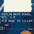 مادربرد لپ تاپ ایسوس N551JM CPU-I7-4720HQ_PM2GM