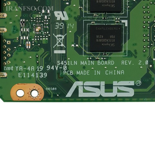 مادربرد لپ تاپ ایسوس S451-K451 CPU-I7-4_Rev.2.0 Ram-4G_VGA-2GB گرافیک دار