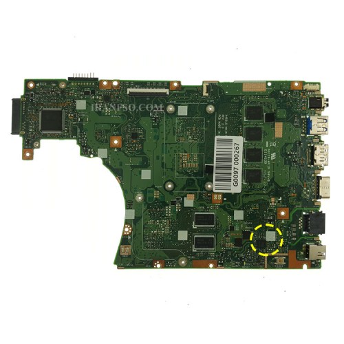 مادربرد لپ تاپ ایسوس X455LD-X455LJ CPU-I7-5_LED-40Pin_Ram-4GB_VGA-2GB گرافیک دار