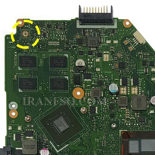 مادربرد لپ تاپ ایسوس X550LC CPU-I5-4 LED-30Pin Ram-2GB_VGA-2GB گرافیک دار