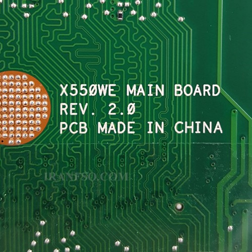 مادربرد لپ تاپ ایسوس X550WE-X550WAK CPU-AMD-E1-6010_LED-40Pin_Ram-4GB بدون گرافیک