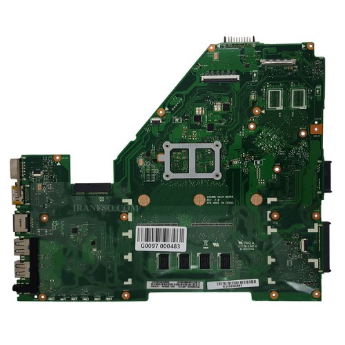 مادربرد لپ تاپ ایسوس X550WE-X550WAK CPU-AMD-E1-6010_LED-40Pin_Ram-2GB بدون گرافیک