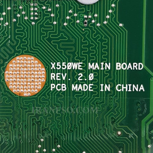مادربرد لپ تاپ ایسوس X550WE-X550WAK CPU-AMD-E1-6010_LED-40Pin_Ram-2GB بدون گرافیک