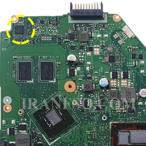 مادربرد لپ تاپ ایسوس X550LD CPU-I7-4_LED-40Pin_VGA-2GB گرافیک دار-مشابه X550LC