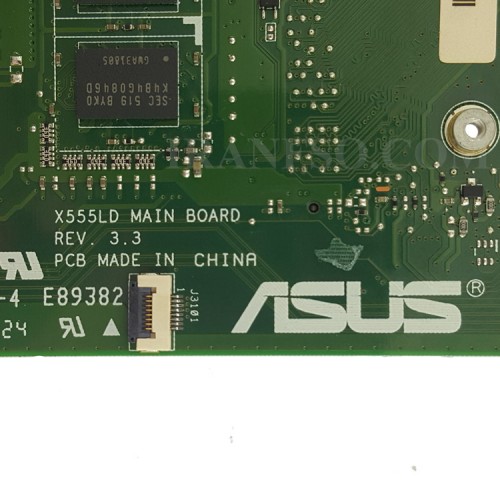 مادربرد لپ تاپ ایسوس X555LD-A555-K555-X554L_CPU-I7-4_REV 3.3_LED-40Pin_Ram-4GB_VGA-2GB گرافیک دار