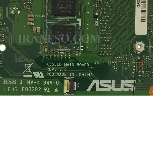 مادربرد لپ تاپ ایسوس X555LD-A555-K555-X554L_CPU-I7-4_Rev 3.6_LED-40Pin_4GB-2GB گرافیک دار