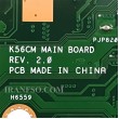 مادربرد لپ تاپ ایسوس K56CM-S550C-S56C CPU-I7-3_VGA-4GB گرافیک دار-غیرتاچ