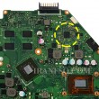 مادربرد لپ تاپ ایسوس X550CC-P550C_CPU-Celeron-1007U_LED-40Pin Ram-4GB_VGA-2GB گرافیک دار-مشابه X550EP