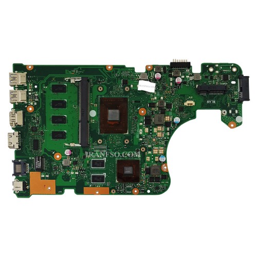 مادربرد لپ تاپ ایسوس X555DG-A555-K555_CPU-A4-7210_EDP_Ram-4GB_VGA-2GB گرافیک دار