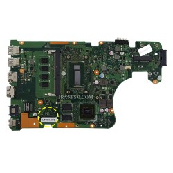مادربرد لپ تاپ ایسوس X555LD-A555-K555-X554L CPU-I5-4_Rev 3.6_LVDS-40Pin 4GB-2GB گرافیک دار