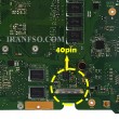 مادربرد لپ تاپ ایسوس X555LD-A555-K555-X554L CPU-I5-5_Rev 1.2-2.0-3.1_LVDS-40Pin 4GB-2GB گرافیک دار