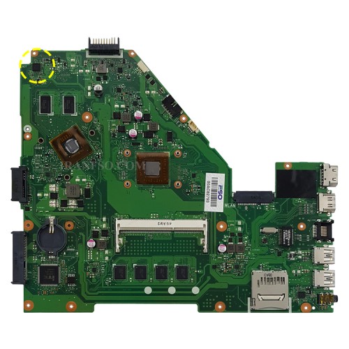 مادربرد لپ تاپ ایسوس X550WE-X550WAK_CPU-A4-6210_LED-40Pin_VGA-1GB گرافیک دار