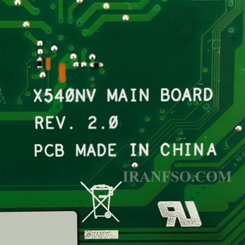 مادربرد لپ تاپ ایسوس X540NV CPU-Pentium N4200_Ram-8GB_VGA-2GB گرافیک دار-تعمیری