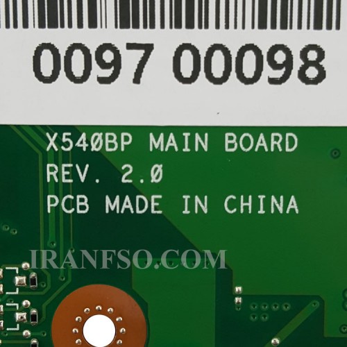 مادربرد لپ تاپ ایسوس VivoBook X540BP_CPU-AMD A6-9225_VGA-2GB گرافیک دار