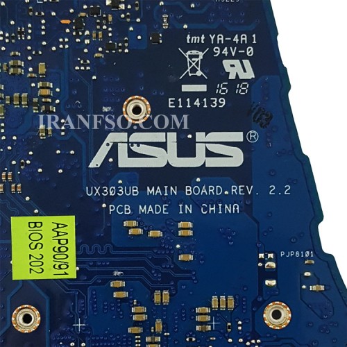 مادربرد لپ تاپ ایسوس ZenBook UX303UB CPU-I7-6_Ram-4GB_VGA-2GB گرافیک دار