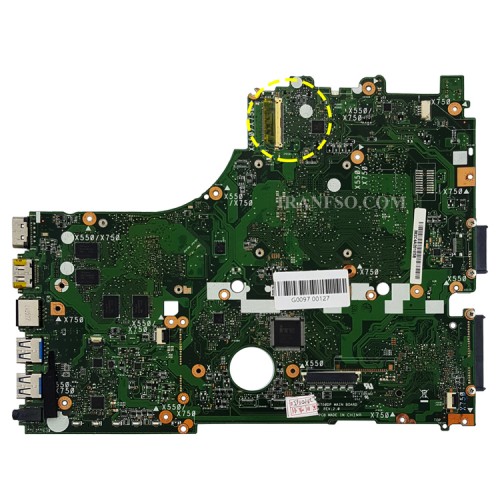 مادربرد لپ تاپ ایسوس X550DP-X750DP AMD_LVDS-40Pin_PM2GM