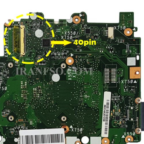 مادربرد لپ تاپ ایسوس X550DP-X750DP AMD_LVDS-40Pin_PM2GM