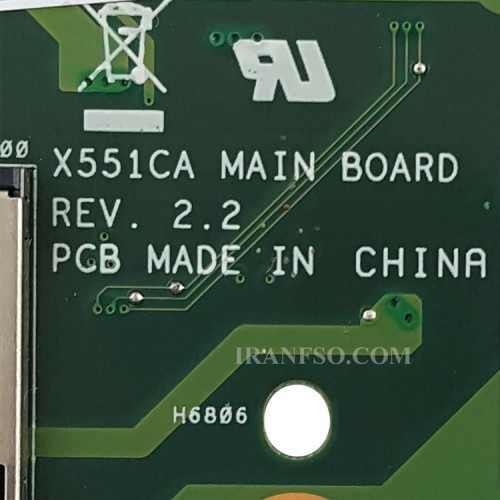 مادربرد لپ تاپ ایسوس X551CA-D550CA CPU-Celeron-1007U گرافیک اینتلی