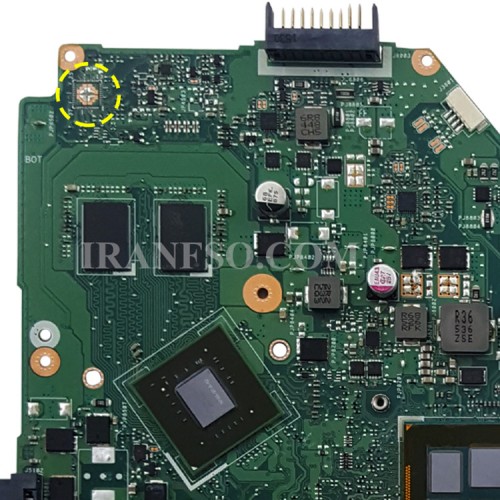 مادربرد لپ تاپ ایسوس X550LD CPU-I7-4_LED-30Pin_Ram-4GB_PM2GM مشابه X550LC