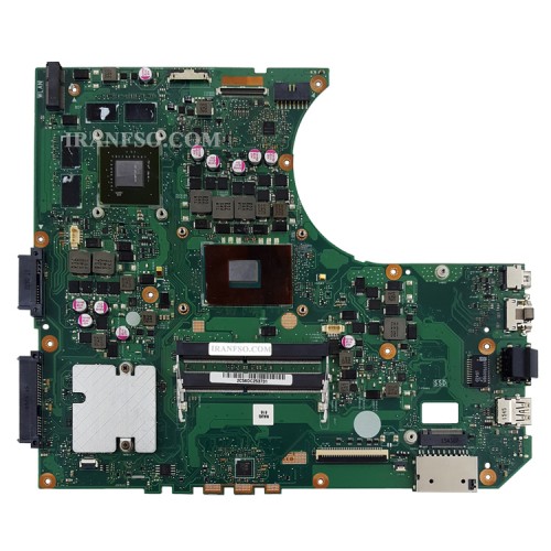 مادربرد لپ تاپ ایسوس VivoBook N552VX CPU-I7-6700_GPU-GTX950M_VGA-2GB گرافیک دار-مشابه N552VW تاچ کار نمی کند
