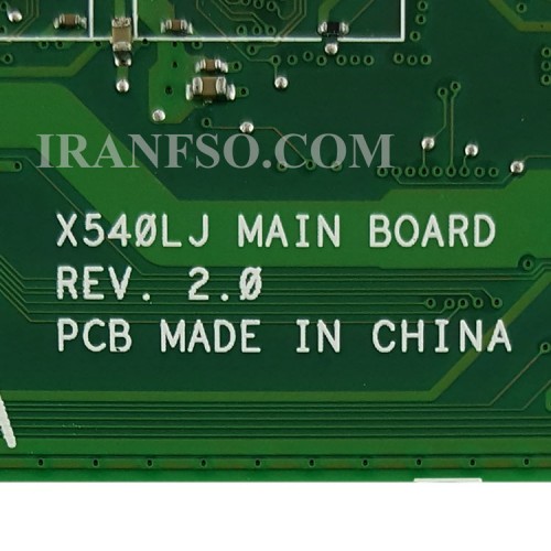 مادربرد لپ تاپ ایسوس X540LJ CPU-I5-5200U_Ram-4GB_VGA-1GB گرافیک دار