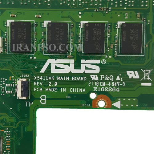 مادربرد لپ تاپ ایسوس X541UVK-K541_CPU-I3-6006U_Ram-8GB_VGA-2GB گرافیک دار