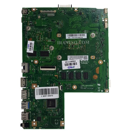 مادربرد لپ تاپ ایسوس X540LJ CPU-I5-5200U_Ram-4GB_VGA-2GB گرافیک دار