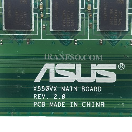 مادربرد لپ تاپ ایسوس X550VX CPU-I7-6_VGA-4GB گرافیک دار-CPU حرارت دیده تعمیری