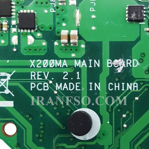 مادربرد لپ تاپ ایسوس X200MA CPU-Celeron-N2840_LED-40Pin_RAM-4GB گرافیک اینتلی