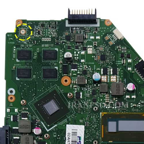 مادربرد لپ تاپ ایسوس X550LD_CPU-I7-4_30Pin_Ram-4GB_VGA-2GB گرافیک دار-مشابه X550LC-تعمیری