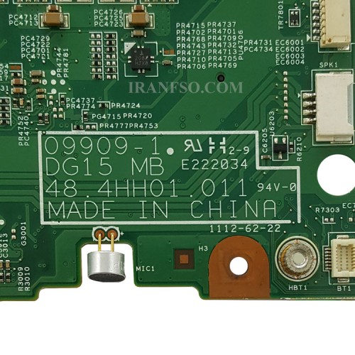 مادربرد لپ تاپ دل Inspiron N5010 HM55_DG15 MB_09909-1_48-4HH01-011_VGA-1GB گرافیک دار-اسلات رم خراب