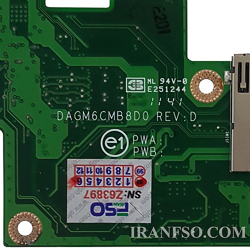 مادربرد لپ تاپ دل XPS L502X_HM76_DAGM6CMB8D0 VGA-2GB گرافیک دار