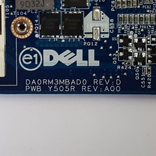 مادربرد لپ تاپ دل XPS 1640 CPU-Core 2 Duo_PWB-Y505R_DA0RM3MBAD0 گرافیک دار