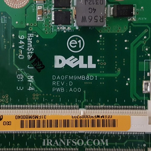 مادربرد لپ تاپ دل Studio 1558_DAOFM9MB8D1 VGA-512MB گرافیک دار