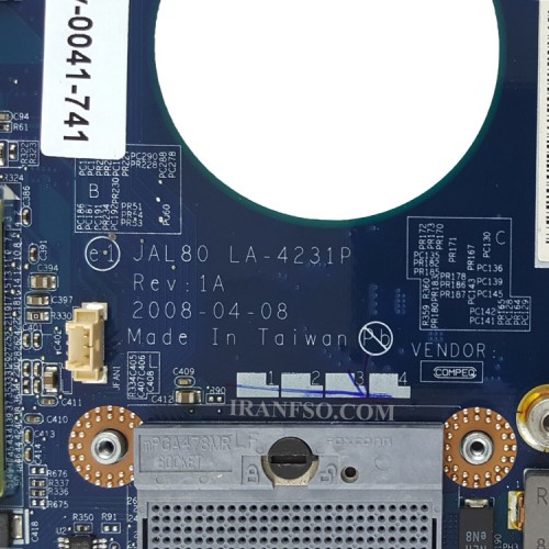 مادربرد لپ تاپ دل Vostro 1310_JAL80_LA-4231P بدون گرافیک-تعمیری