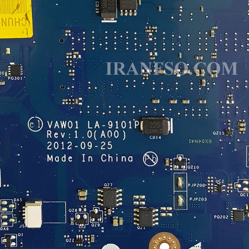 مادربرد لپ تاپ دل Inspiron 3521-5521 CPU-I5-3_VAW01_LA-9101P VGA-2GB گرافیک دار-CPU حرارت دیده