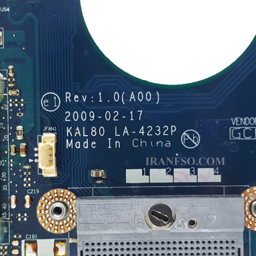 مادربرد لپ تاپ دل Vostro 1320_KAL80_LA-4232P گرافیک دار-تعمیری