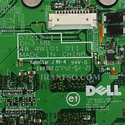 مادربرد لپ تاپ دل XPS 1530_07212-1_DH3 MB_48-4W101-011_48-4W101-031 گرافیک دار-Chip حرارت دیده