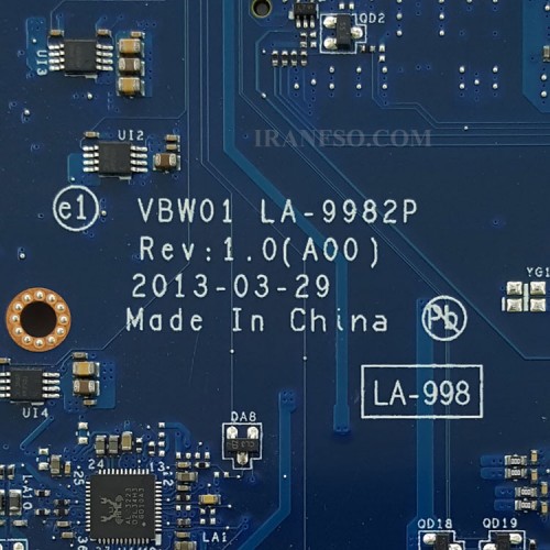 مادربرد لپ تاپ دل Inspiron 5537 CPU-I7-4_VBW01_LA-9982P بدون گرافیک