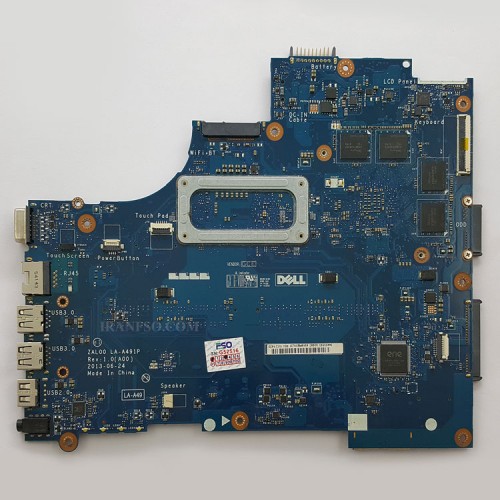 مادربرد لپ تاپ دل Latitude 3540 CPU-I5-4210U_ZAL00_LA-A491P_VGA-2GB گرافیک دار