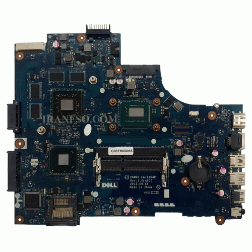 مادربرد لپ تاپ دل Inspiron 15 3521-5521 CPU-I7-3_VAW00_LA-9104P VGA-1GB گرافیک دار